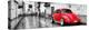 ¡Viva Mexico! Panoramic Collection - Red VW Beetle Car in San Cristobal de Las Casas-Philippe Hugonnard-Premier Image Canvas