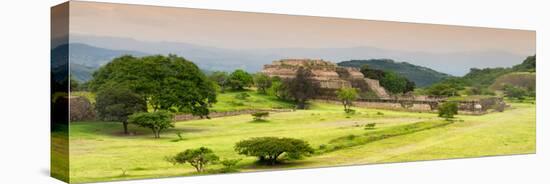 ¡Viva Mexico! Panoramic Collection - Ruins of Monte Alban at Sunset III-Philippe Hugonnard-Premier Image Canvas