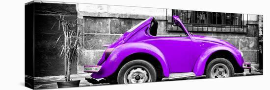 ¡Viva Mexico! Panoramic Collection - Small Purple VW Beetle Car-Philippe Hugonnard-Premier Image Canvas