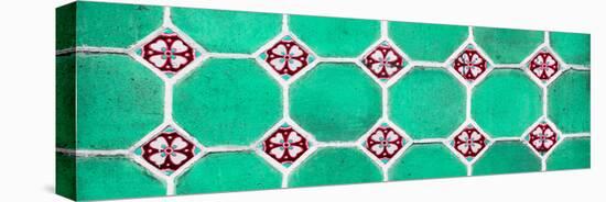 ¡Viva Mexico! Panoramic Collection - Wall of Green Mosaics-Philippe Hugonnard-Premier Image Canvas