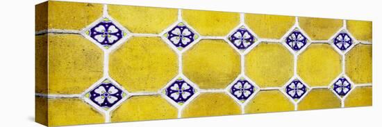 ¡Viva Mexico! Panoramic Collection - Wall of Yellow Mosaics-Philippe Hugonnard-Premier Image Canvas