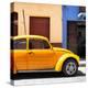 ¡Viva Mexico! Square Collection - "15 Street" Dark Yellow VW Beetle Car-Philippe Hugonnard-Premier Image Canvas