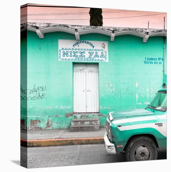 ¡Viva Mexico! Square Collection - "5 de febrero" Coral Green Wall-Philippe Hugonnard-Premier Image Canvas