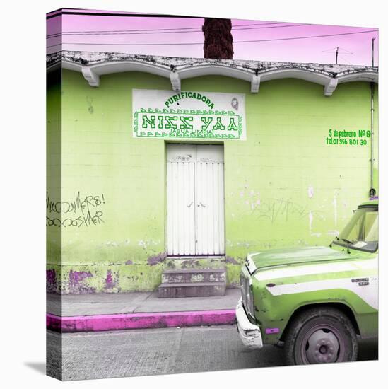 ¡Viva Mexico! Square Collection - "5 de febrero" Lime Green Wall-Philippe Hugonnard-Premier Image Canvas