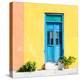 ¡Viva Mexico! Square Collection - Blue Door & Yellow Wall in Campeche-Philippe Hugonnard-Premier Image Canvas