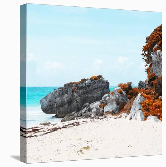 ¡Viva Mexico! Square Collection - Caribbean Coastline in Tulum III-Philippe Hugonnard-Premier Image Canvas