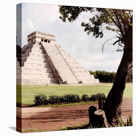 ¡Viva Mexico! Square Collection - Chichen Itza Pyramid-Philippe Hugonnard-Premier Image Canvas