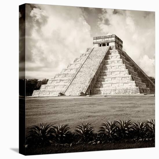 ¡Viva Mexico! Square Collection - El Castillo Pyramid - Chichen Itza X-Philippe Hugonnard-Premier Image Canvas