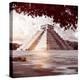 ¡Viva Mexico! Square Collection - El Castillo Pyramid in Chichen Itza X-Philippe Hugonnard-Premier Image Canvas