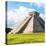 ¡Viva Mexico! Square Collection - El Castillo Pyramid in Chichen Itza-Philippe Hugonnard-Premier Image Canvas