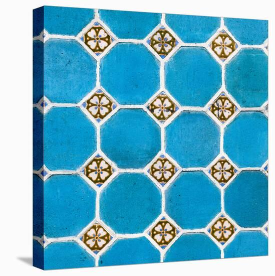 ¡Viva Mexico! Square Collection - Mosaics Blue Bricks-Philippe Hugonnard-Premier Image Canvas