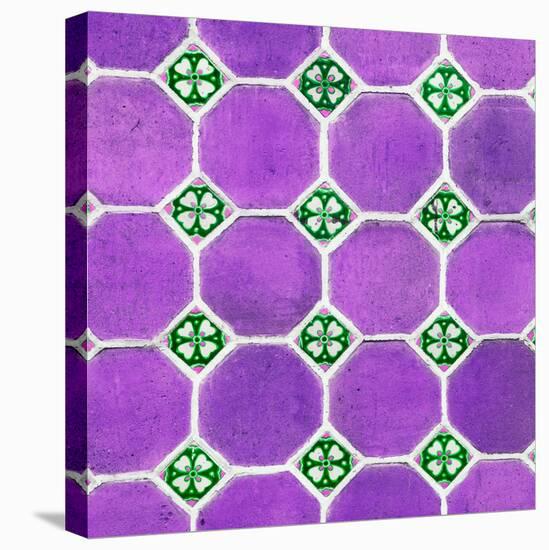 ¡Viva Mexico! Square Collection - Mosaics Purple Bricks-Philippe Hugonnard-Premier Image Canvas