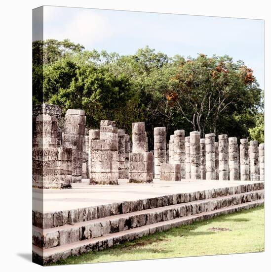 ¡Viva Mexico! Square Collection - One Thousand Mayan Columns in Chichen Itza IV-Philippe Hugonnard-Premier Image Canvas
