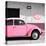 ¡Viva Mexico! Square Collection - Pink VW Beetle Car & Peace Symbol-Philippe Hugonnard-Premier Image Canvas