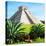 ¡Viva Mexico! Square Collection - Pyramid Chichen Itza IV-Philippe Hugonnard-Premier Image Canvas