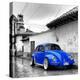 ¡Viva Mexico! Square Collection - Royal Blue VW Beetle Car in San Cristobal de Las Casas-Philippe Hugonnard-Premier Image Canvas