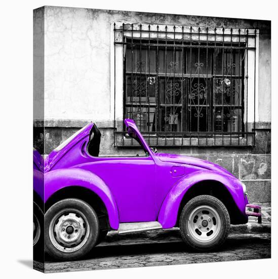 ¡Viva Mexico! Square Collection - Small Purple VW Beetle Car-Philippe Hugonnard-Premier Image Canvas