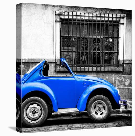 ¡Viva Mexico! Square Collection - Small Royal Blue VW Beetle Car-Philippe Hugonnard-Premier Image Canvas