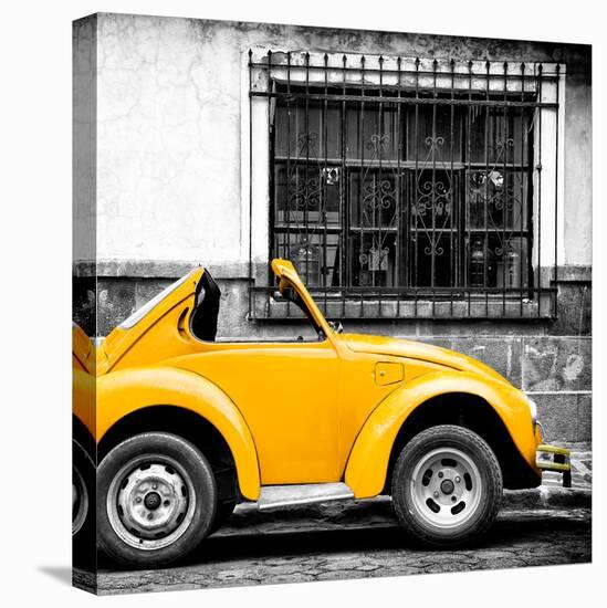 ¡Viva Mexico! Square Collection - Small Yellow VW Beetle Car-Philippe Hugonnard-Premier Image Canvas