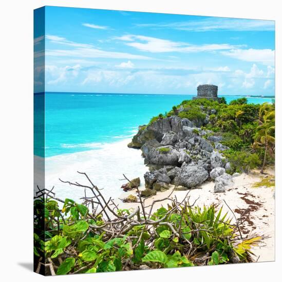 ¡Viva Mexico! Square Collection - Tulum Ruins along Caribbean Coastline III-Philippe Hugonnard-Premier Image Canvas