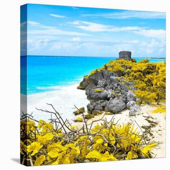 ¡Viva Mexico! Square Collection - Tulum Ruins along Caribbean Coastline V-Philippe Hugonnard-Premier Image Canvas