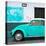 ¡Viva Mexico! Square Collection - Turquoise VW Beetle Car and American Graffiti-Philippe Hugonnard-Premier Image Canvas