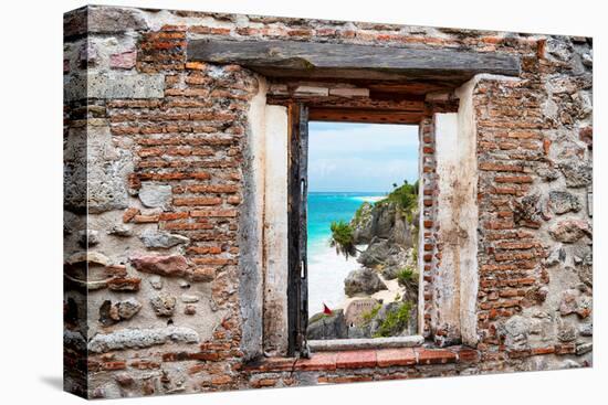 ¡Viva Mexico! Window View - Caribbean Coastline in Tulum-Philippe Hugonnard-Premier Image Canvas
