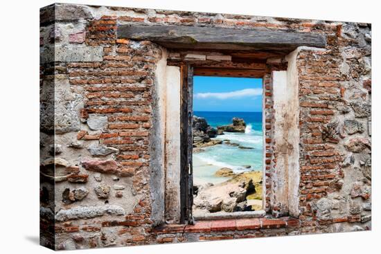 ?Viva Mexico! Window View - Isla Mujeres Coastline-Philippe Hugonnard-Premier Image Canvas