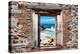 ?Viva Mexico! Window View - Isla Mujeres Coastline-Philippe Hugonnard-Premier Image Canvas