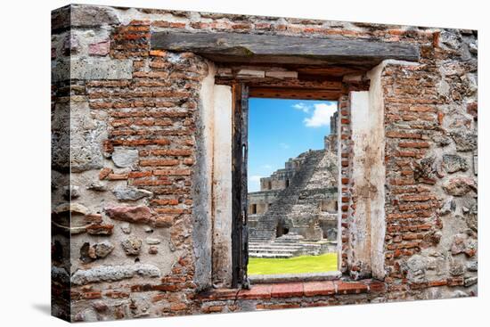¡Viva Mexico! Window View - Mayan Ruins in Edzna-Philippe Hugonnard-Premier Image Canvas