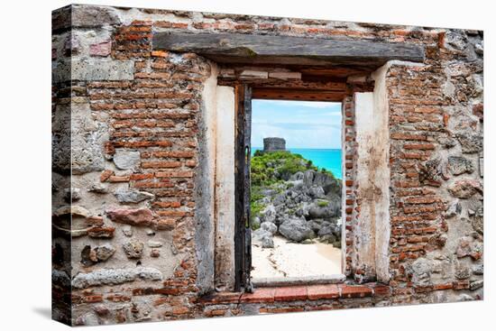 ¡Viva Mexico! Window View - Tulum Ruins-Philippe Hugonnard-Premier Image Canvas