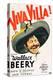 VIVA VILLA!, Wallace Beery on poster art, 1934.-null-Stretched Canvas