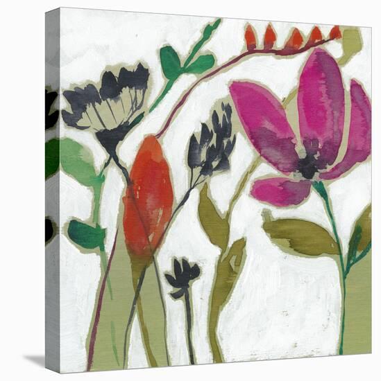 Vivid Flowers II-Jennifer Goldberger-Stretched Canvas