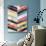 Vivid Watercolor Chevron II-Grace Popp-Stretched Canvas displayed on a wall