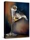 Vodka Martini Spilling from a Bent Martini Glass with Ice Cube-Jeff Sarpa-Premier Image Canvas