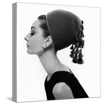 Vogue - August 1964 - Audrey Hepburn in Velvet Hat-Cecil Beaton-Stretched Canvas