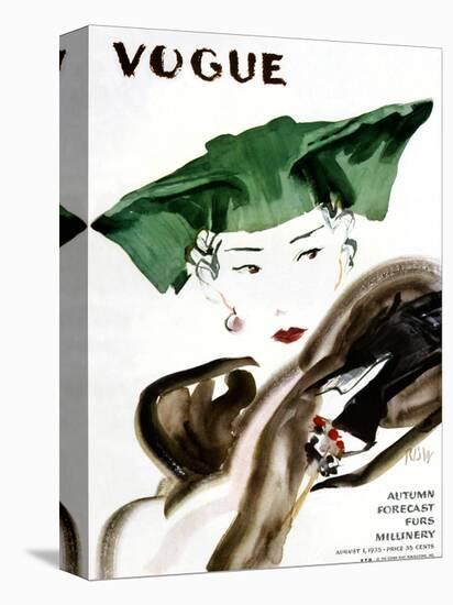 'Vogue Cover - August 1935' Premium Giclee Print - René Bouét-Willaumez ...