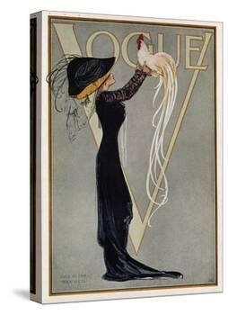 Vogue Cover - July 1910-null-Stretched Canvas