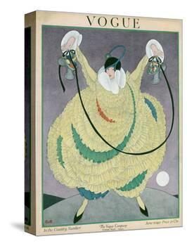 Vogue Cover - June 1917-George Wolfe Plank-Stretched Canvas