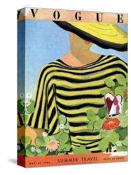 Vogue Cover - May 1934 - Glam Gardening-Alix Zeilinger-Stretched Canvas