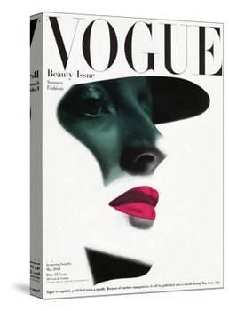 Vogue Cover - May 1945 - In the Shade-Erwin Blumenfeld-Stretched Canvas
