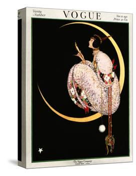 Vogue Cover - November 1917 - Moon and Mirror-George Wolfe Plank-Stretched Canvas