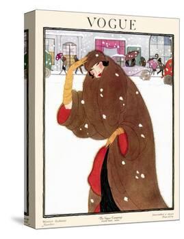 Vogue Cover - November 1920-Helen Dryden-Stretched Canvas