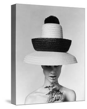 Vogue - June 1963 - Galitzine Hat-Karen Radkai-Stretched Canvas