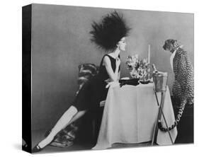 Vogue - November 1960 - Dining with a Cheetah-Leombruno-Bodi-Stretched Canvas