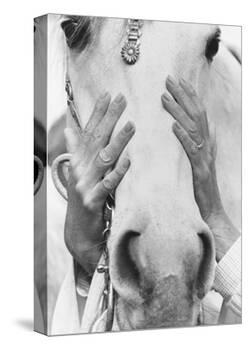 Vogue - September 1968 - Conchita Cintron & Horse-Henry Clarke-Stretched Canvas