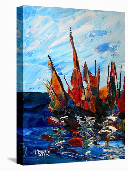 Voiliers au port a bainet, 2009-Patricia Brintle-Premier Image Canvas