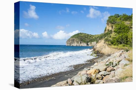 Volcanic sand beach, Montserrat, British Overseas Territory, West Indies, Caribbean, Central Americ-Michael Runkel-Premier Image Canvas