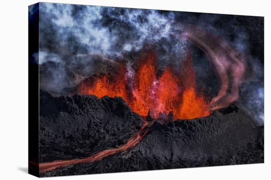 Volcano Eruption at the Holuhraun Fissure near Bardarbunga Volcano, Iceland-Arctic-Images-Premier Image Canvas