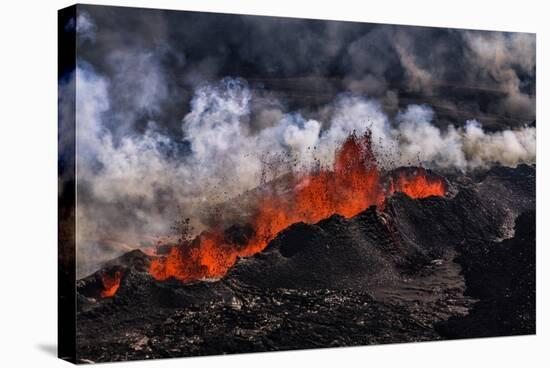 Volcano Eruption at the Holuhraun Fissure near Bardarbunga Volcano, Iceland-Arctic-Images-Premier Image Canvas